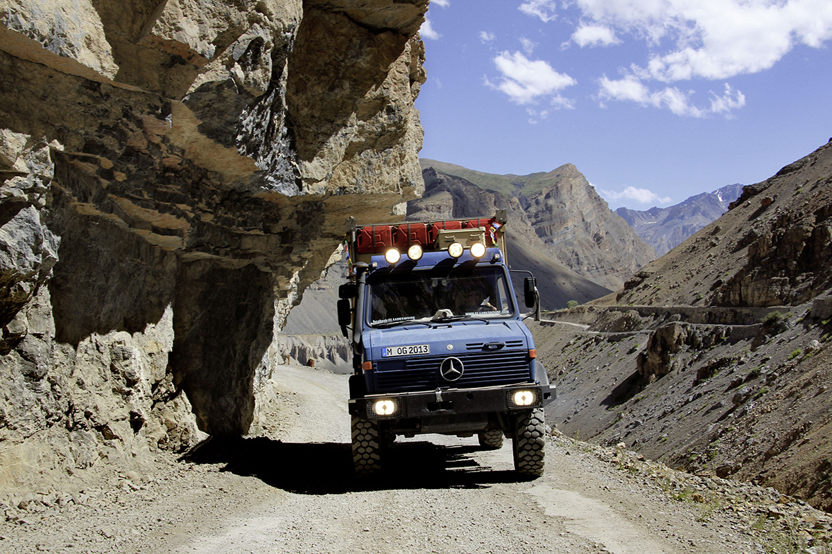Abenteuerliche Fahrt durch das Spiti Valley in Himachal Pradesh.