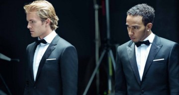 În culise, cu Hamilton și Rosberg