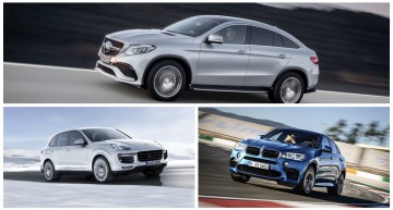 Competiția anului: Mercedes GLE 63 AMG Coupe vs BMW X6M, Porsche Cayenne Turbo S