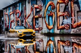 Mercedes AMG GT face valuri la Berlin