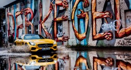 Mercedes AMG GT face valuri la Berlin