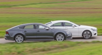 Bătălia monștrilor coupe: S7 Sportback vs. CLS 500 4MATIC