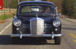 Test video cu un Mercedes-Benz 180D Ponton clasic din 1953
