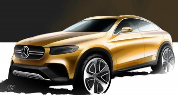 Mercedes-Benz GLC Coupe, dezvăluit. Primele schițe oficiale