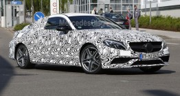 Mercedes-AMG C 63 Coupe îşi arată faţa – fotografii spion