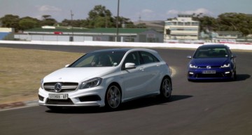 Războiul compactelor puternice: VW Golf 7R vs Mercedes A 45 AMG