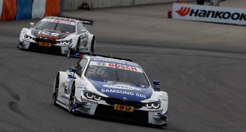 Lausitzring (DE) 31th May 2015. BMW Motorsport, Maxime Martin (BE) SAMSUNG BMW M4 DTM and Marco Wittmann (DE) Ice-Watch BMW M4 DTM. This image is copyright free for editorial use © BMW AG (05/2015).
