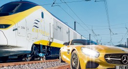 Bombardier vs glonț: Mercedes-AMG GT S se ia la întrecere cu trenul Eurostar