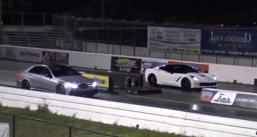 Fură startul ca să bată un Mercedes? Mercedes-AMG E63 S vs Corvette C7