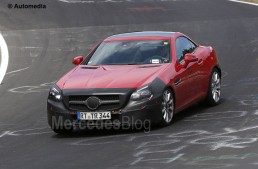 Mercedes-Benz SLC facelift se dezbracă pe Nurburgring