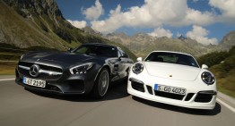 Alles über. Mercedes-AMG GT versus Porsche 911 GTS