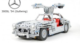Cel mai realist Mercedes-Benz 300SL Gullwing construit vreodată din piese Lego