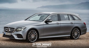 Mercedes-Benz E-Class T-Modell 2017  își face apariția în simulări digitale
