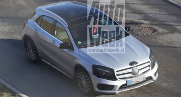 Mercedes GLA facelift 2017 dezvăluit în noi fotografii spion