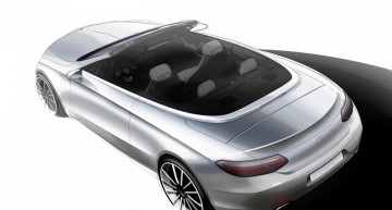 De-a v-ați ascunselea – Schița noului Mercedes-Benz C-Class Cabrio înaintea debutului oficial de la Geneva