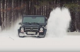 Iarna nu s-a terminat – Mercedes G-Class se joacă în zăpadă!