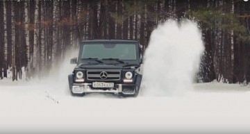 Iarna nu s-a terminat – Mercedes G-Class se joacă în zăpadă!
