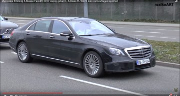 Limuzina de top transformată! Mercedes S-Class facelift 2017 într-o filmare spion