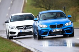 Test Mercedes CLA 45 AMG vs BMW M2 realizat de Sport Auto