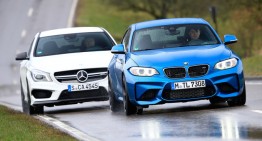 Test Mercedes CLA 45 AMG vs BMW M2 realizat de Sport Auto