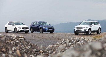 Cel mai bun SUV compact? Mercedes GLA versus Range Rover Evoque, BMW X1