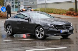 Mercedes E-Class Coupe 2018 spionat practic fără camuflaj