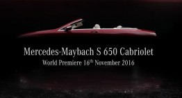 Mercedes-Maybach S650 Cabriolet 2017 va debuta la Los Angeles