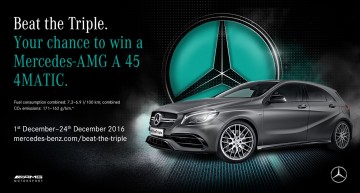 Beat the Triple – Cum să câștigi un Mercedes-AMG A 45 4MATIC?