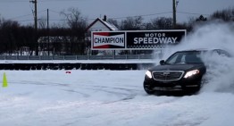Imprevizibil – Drifturi cu un Mercedes-Benz S-Class 4Matic pe zăpadă