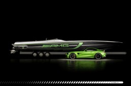 Ambarcațiunea 50’ Marauder AMG Cigarette Racing, inspirată de Mercedes-AMG GT R