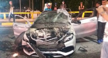 O cursă ilegală se încheie rău pentru un Mercedes A-Class!